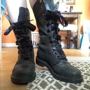 Doc Martens tall leather boots